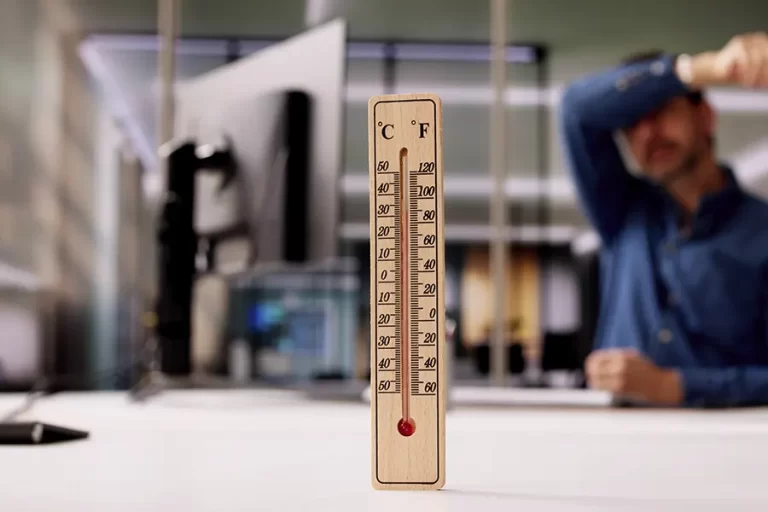 Temperatura máxima en el trabajo durante una jornada laboral en verano